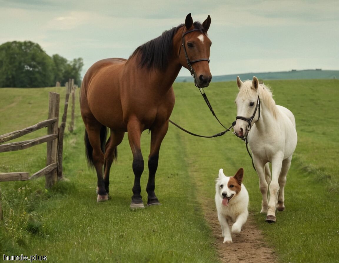 Achtsam auf beide Tiere achten - Hund ausführen mit dem Pferd Tipps und Tricks