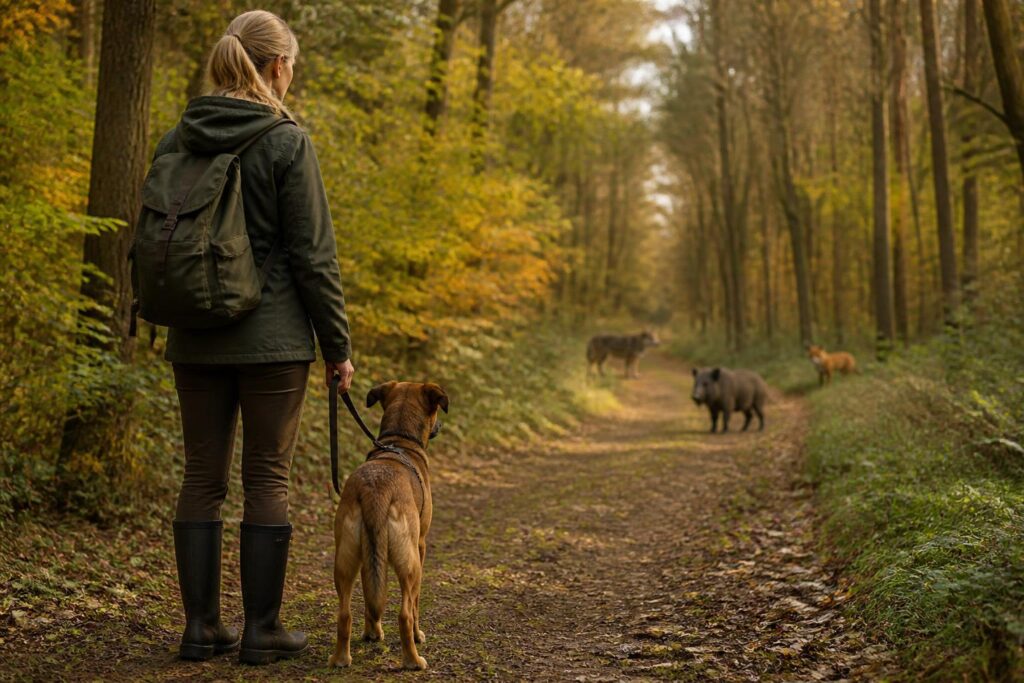 Mit dem Hund im Wald: Was tun bei Begegnung mit Fuchs, Wolf oder Wildschwein?