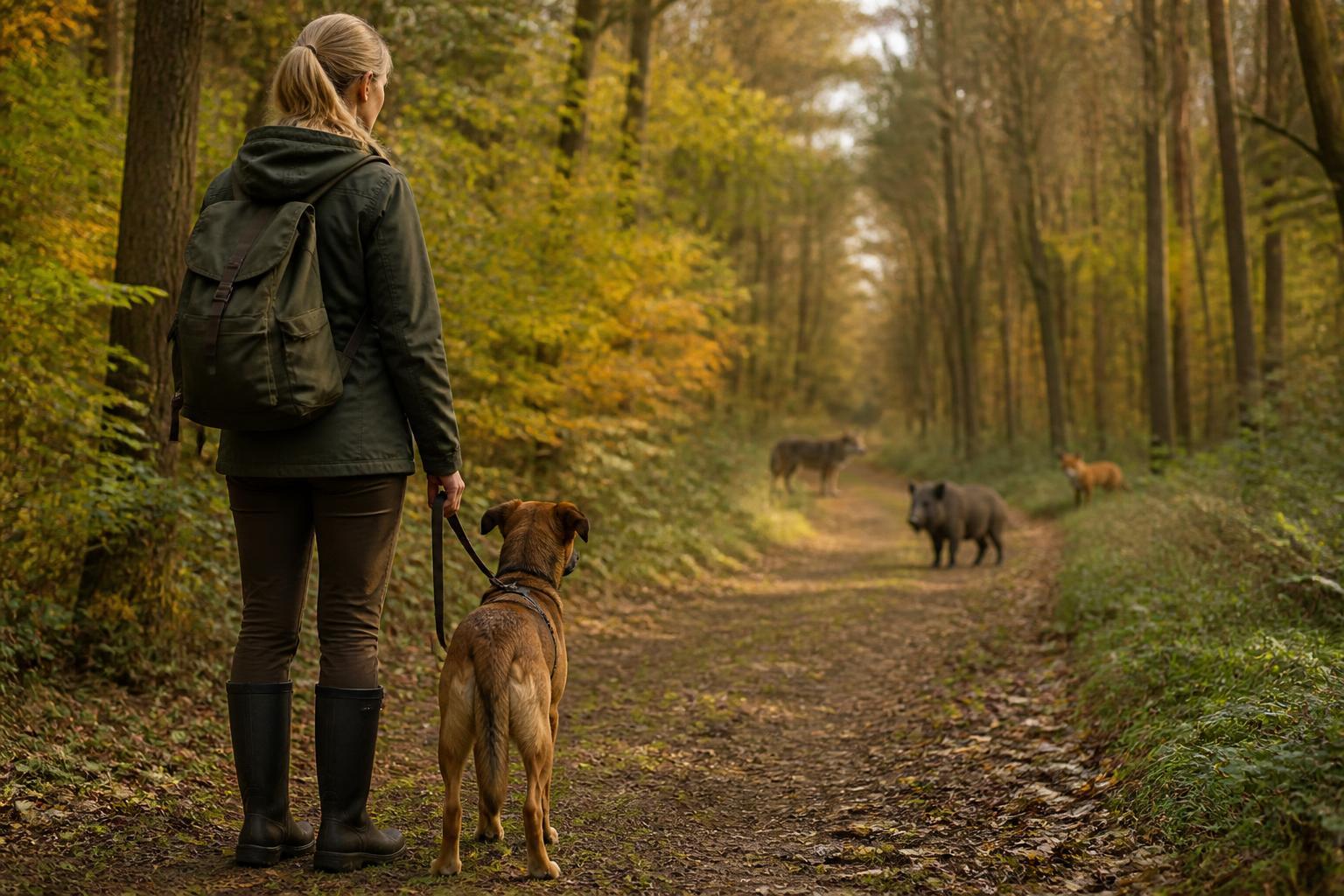 Mit dem Hund im Wald: Was tun bei Begegnung mit Fuchs, Wolf oder Wildschwein?